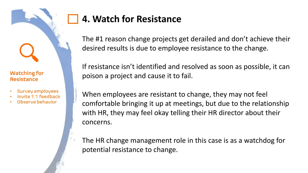 4 watch for resistance