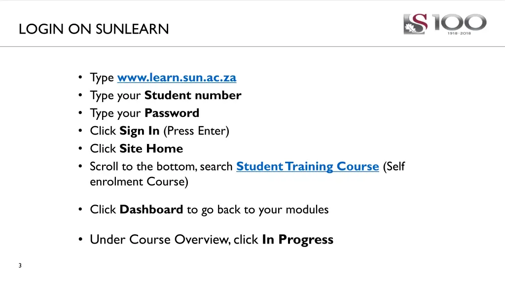 login on sunlearn