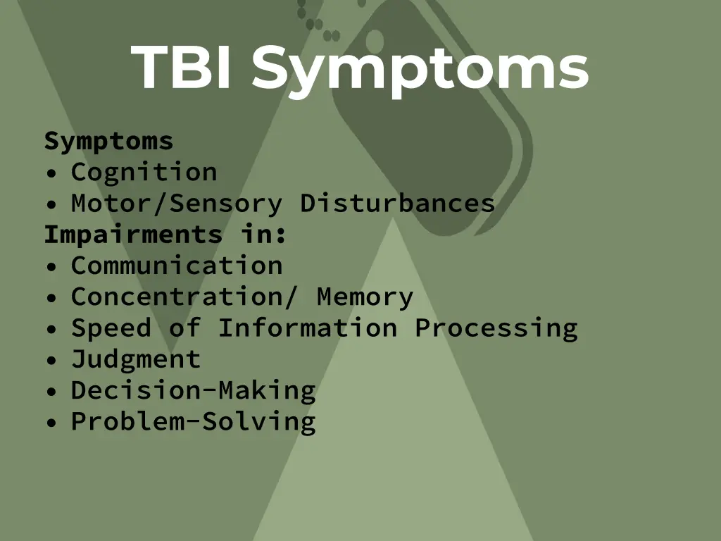 tbi symptoms