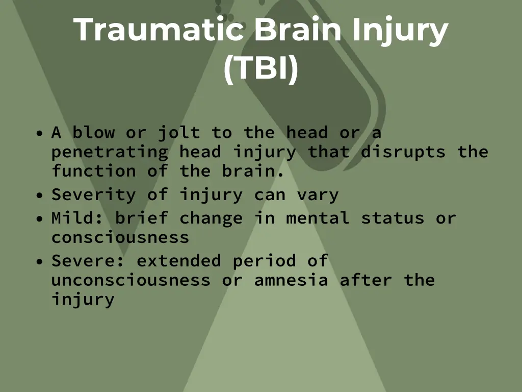 traumatic brain injury tbi