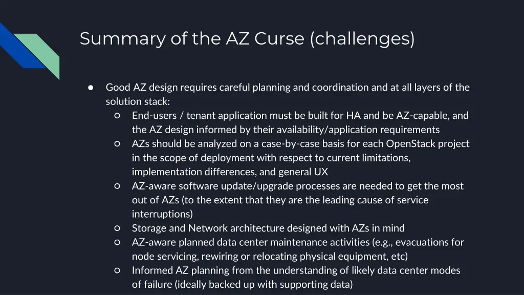 summary of the az curse challenges