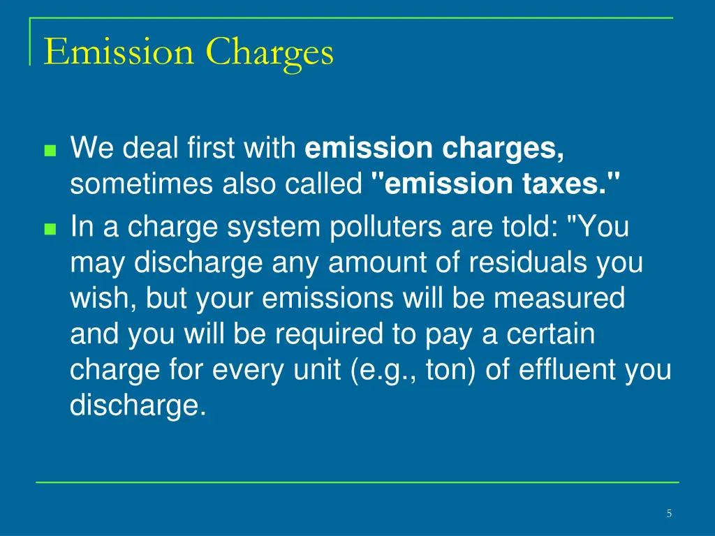 emission charges