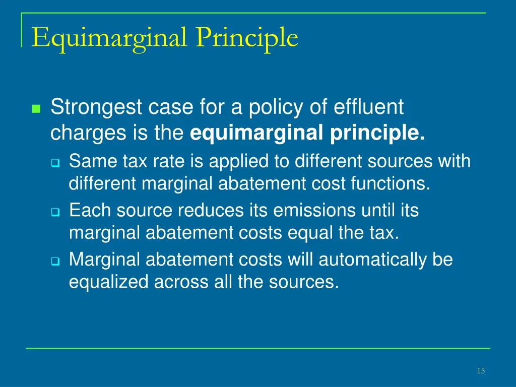 equimarginal principle