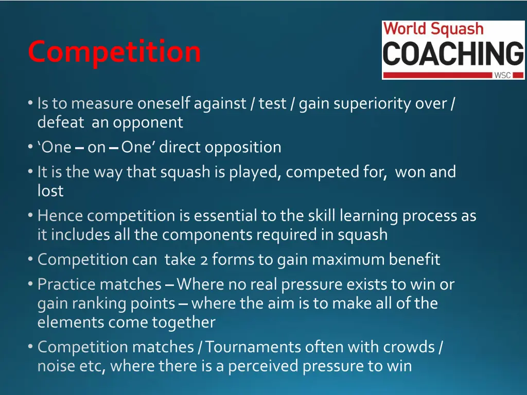 competition