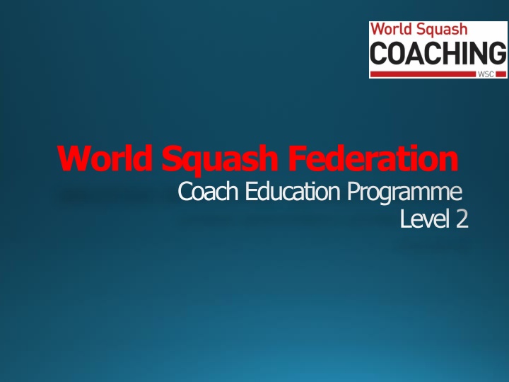 world squash federation coach education programme