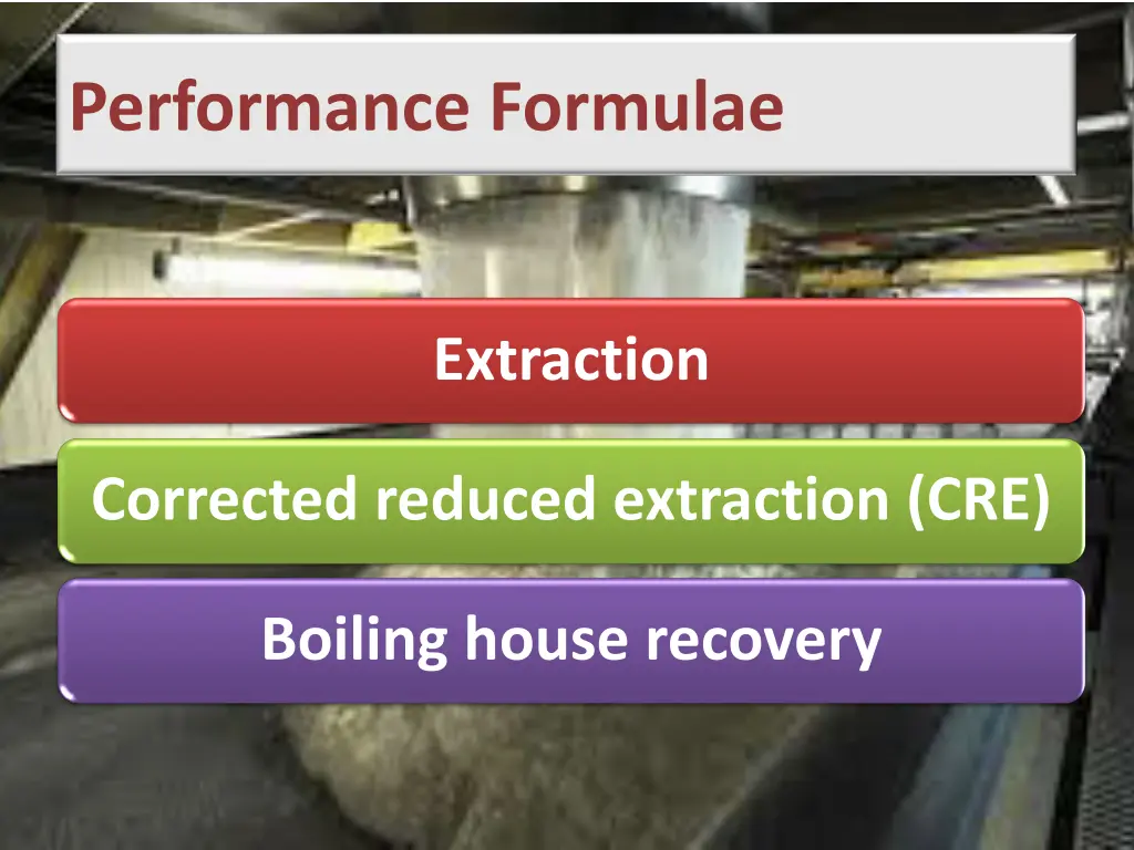 performance formulae