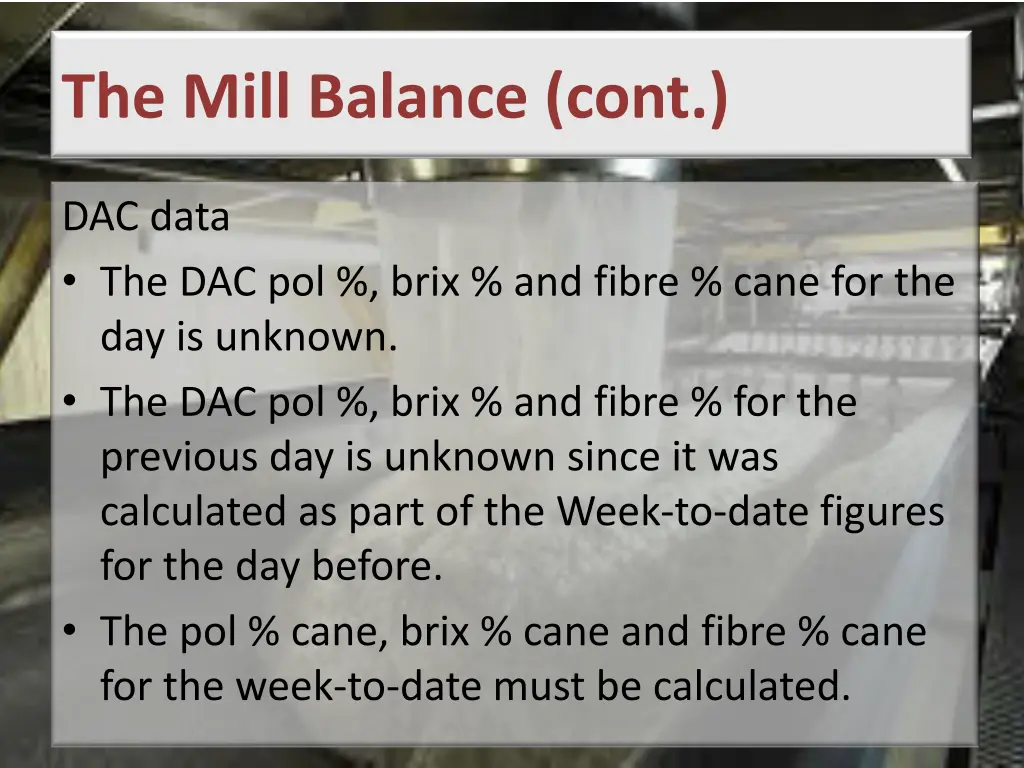 the mill balance cont 7