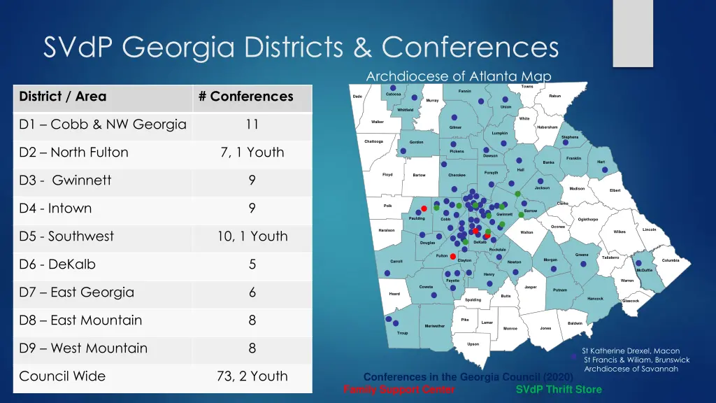 svdp georgia districts conferences