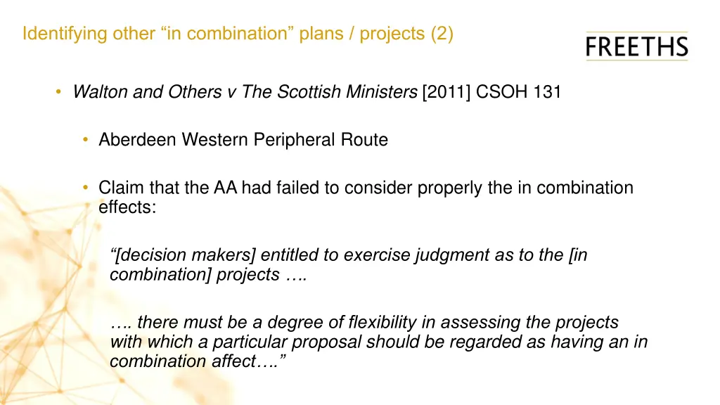 identifying other in combination plans projects 2