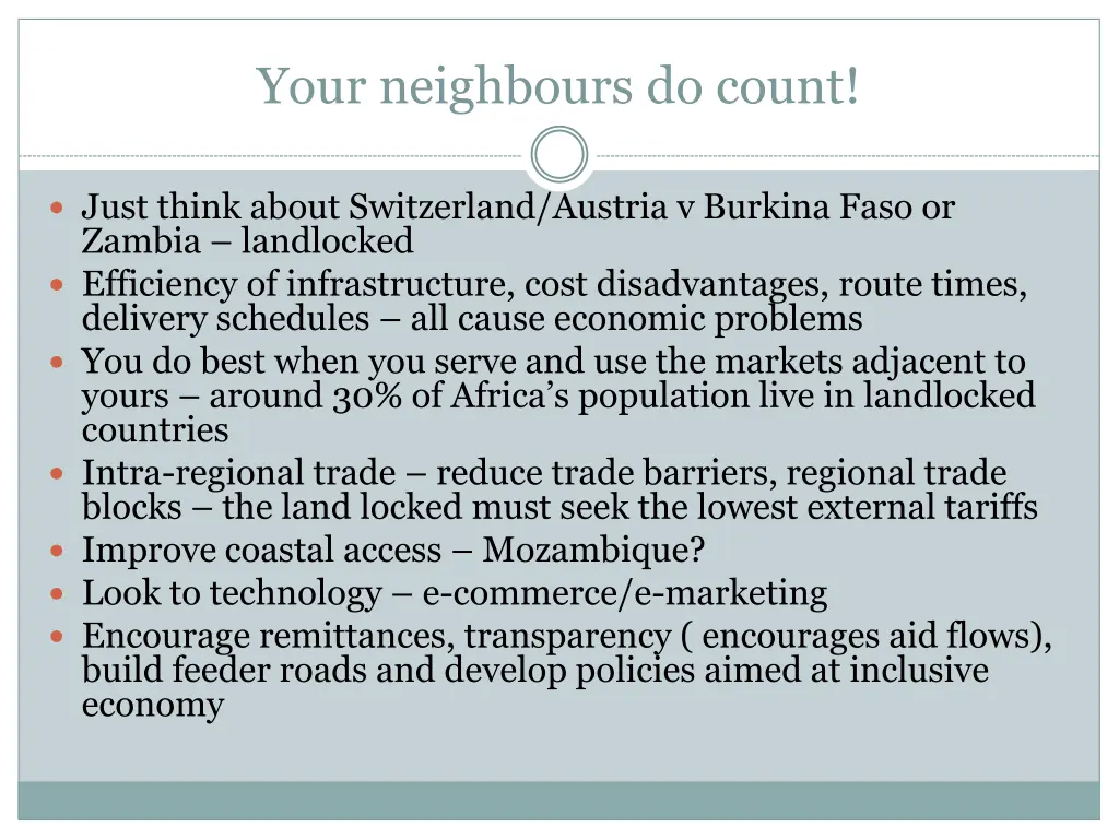 your neighbours do count