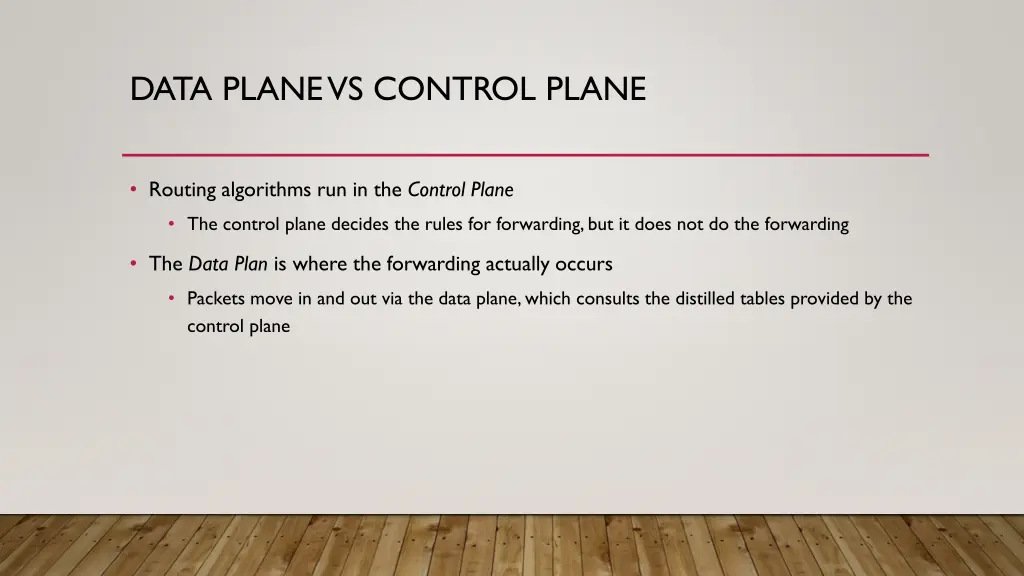 data plane vs control plane