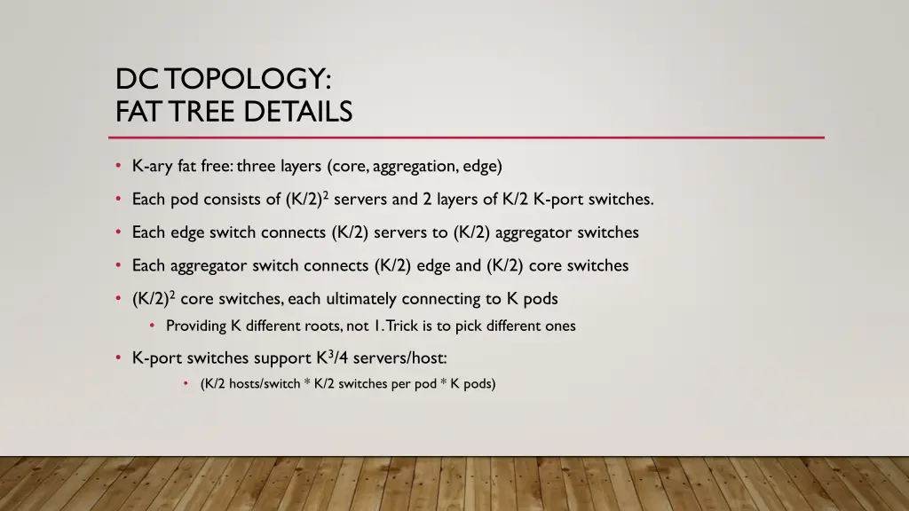 dc topology fat tree details