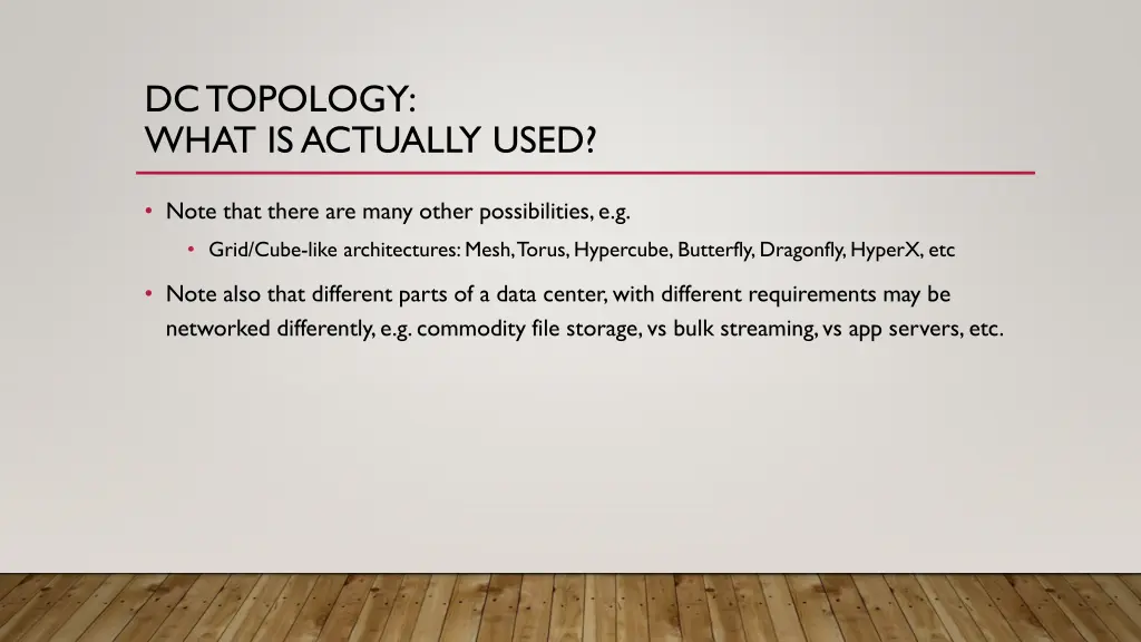 dc topology what is actually used 1