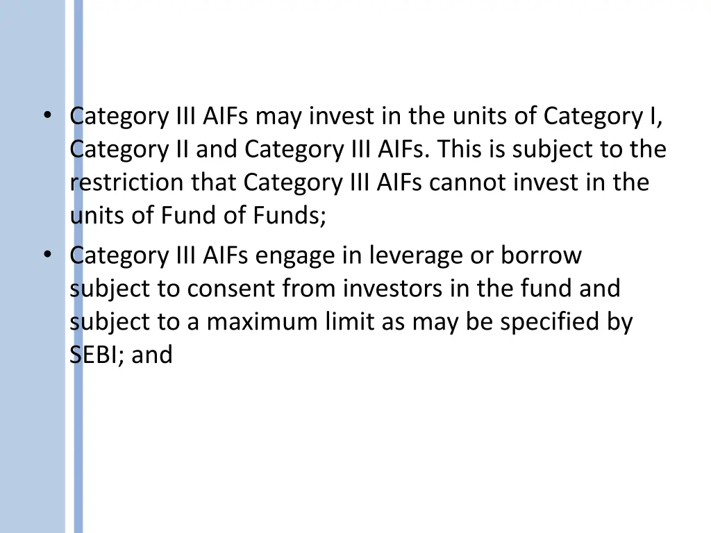 category iii aifs may invest in the units