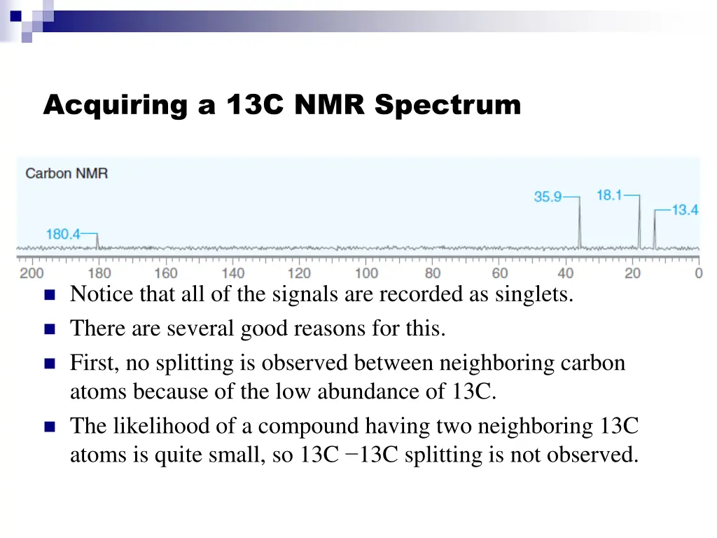 acquiring a 13c nmr spectrum 2