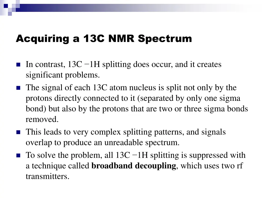 acquiring a 13c nmr spectrum 3