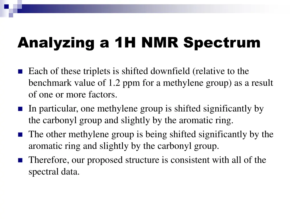 analyzing a 1h nmr spectrum 11