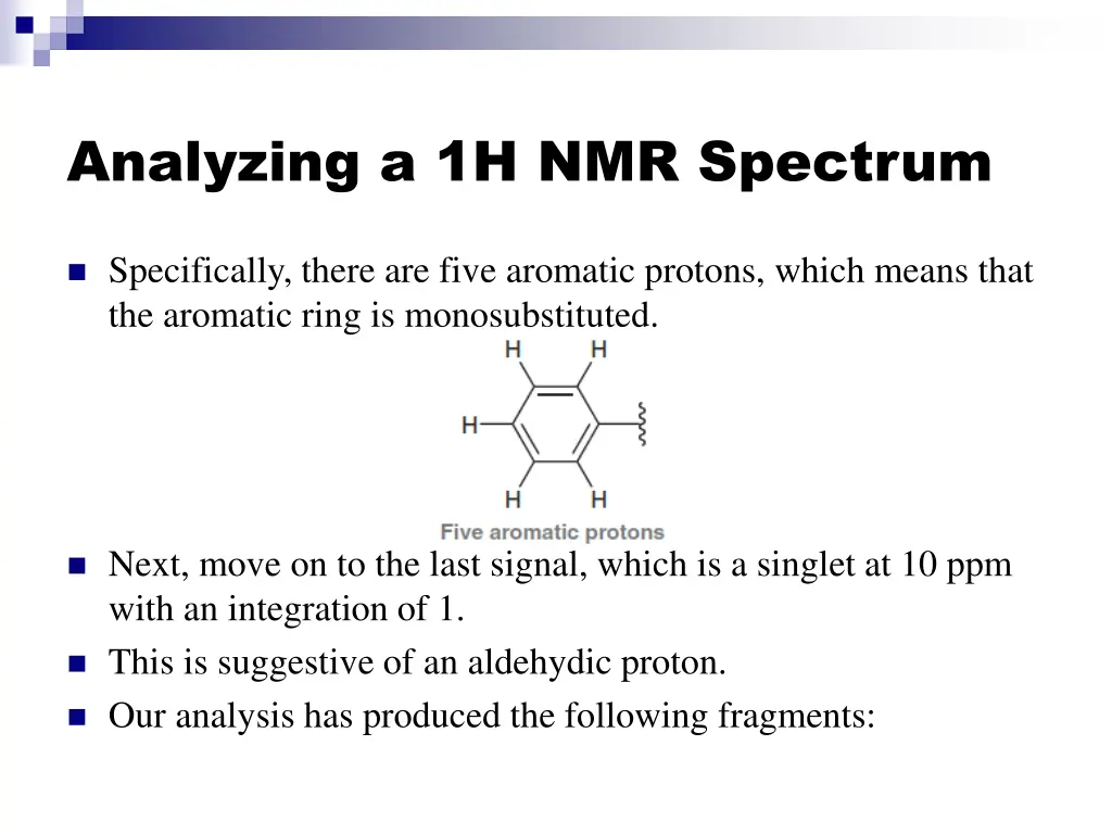 analyzing a 1h nmr spectrum 8