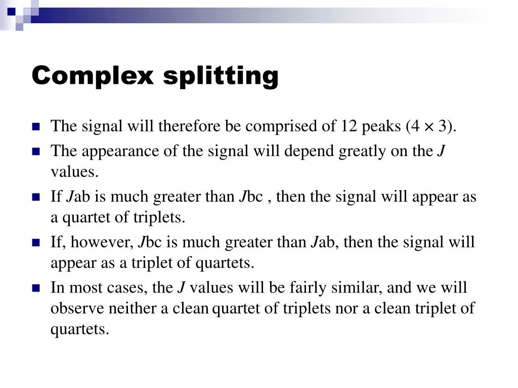 complex splitting 1