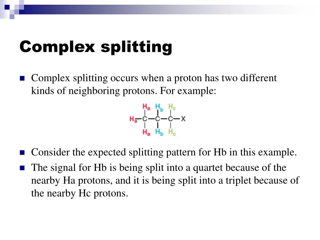 complex splitting