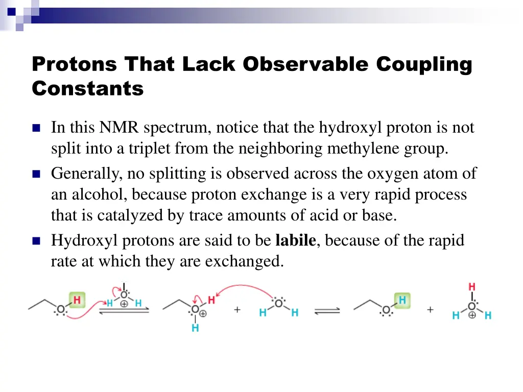 protons that lack observable coupling constants 2