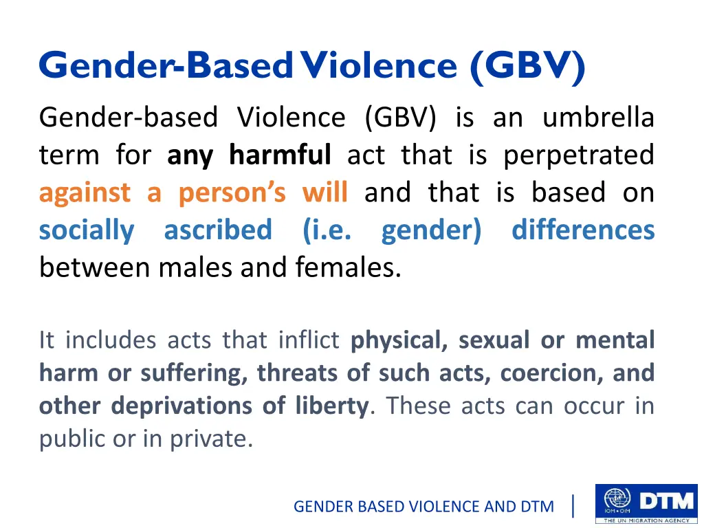 gender based violence gbv