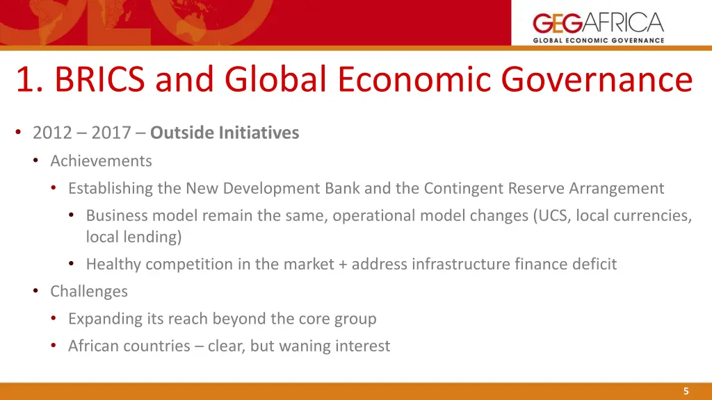 1 brics and global economic governance 2