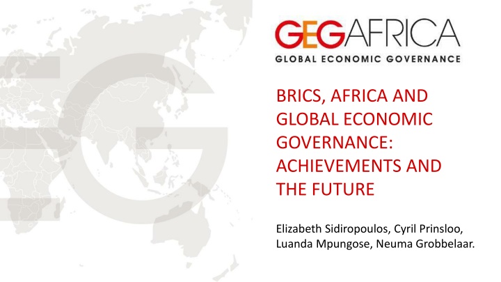 brics africa and global economic governance