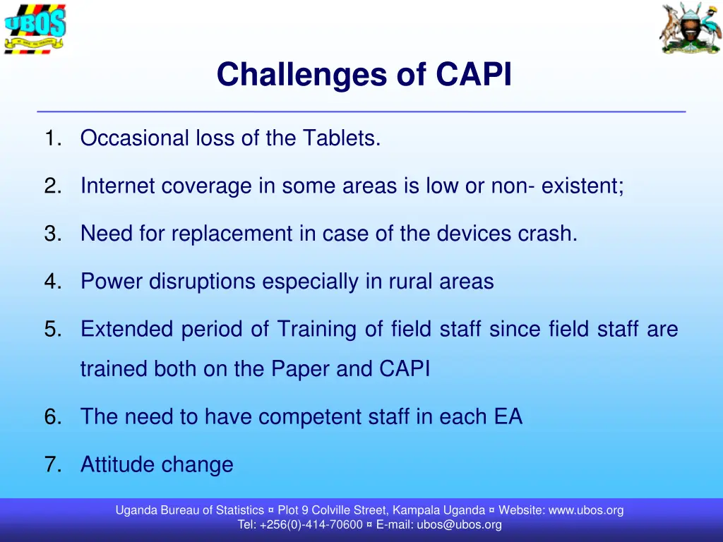 challenges of capi