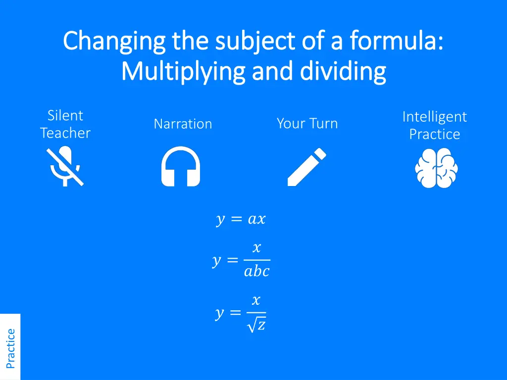 changing the subject of a formula changing 2