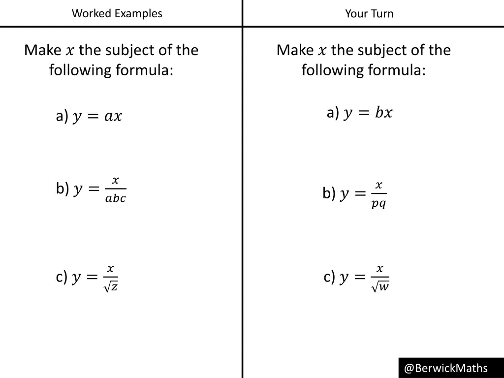 worked examples 1