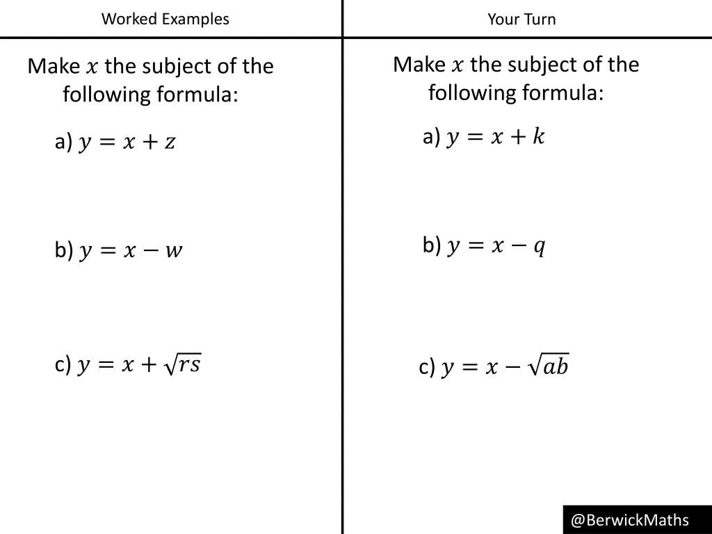 worked examples