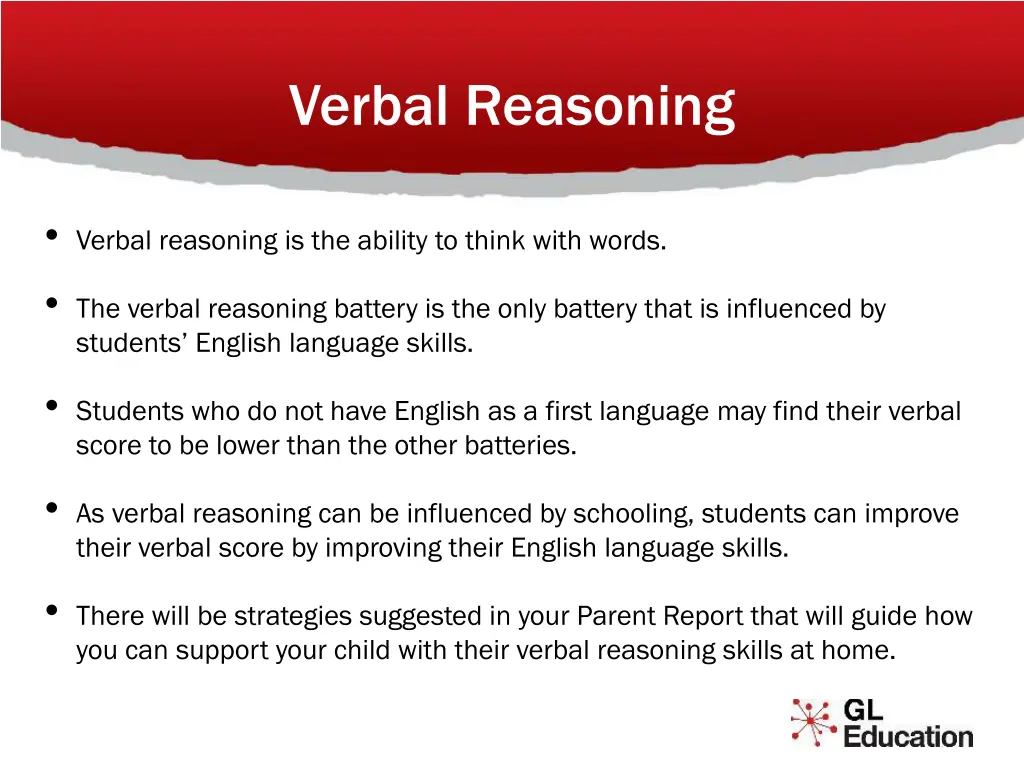 verbal reasoning