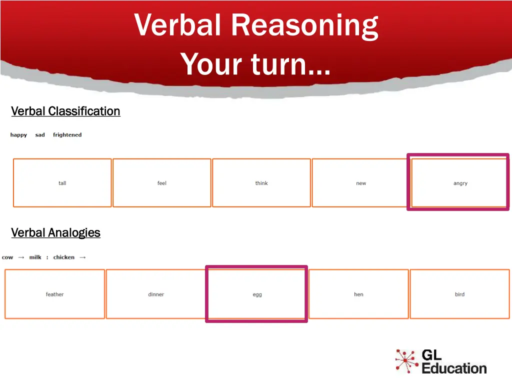 verbal reasoning your turn