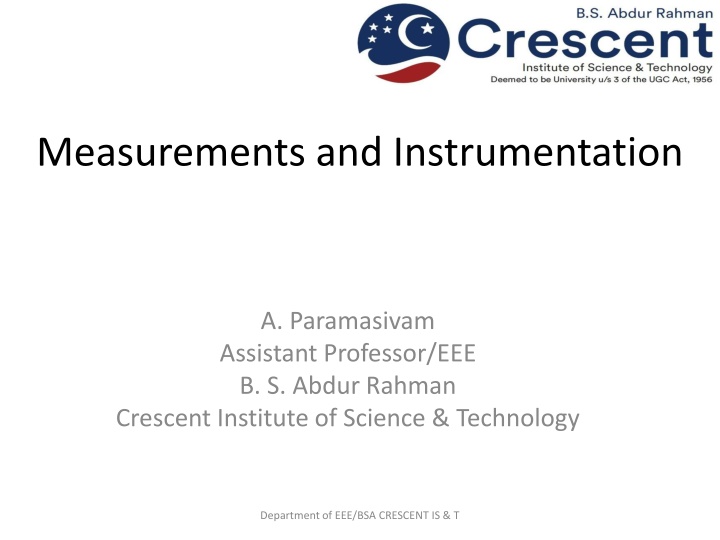 measurements and instrumentation