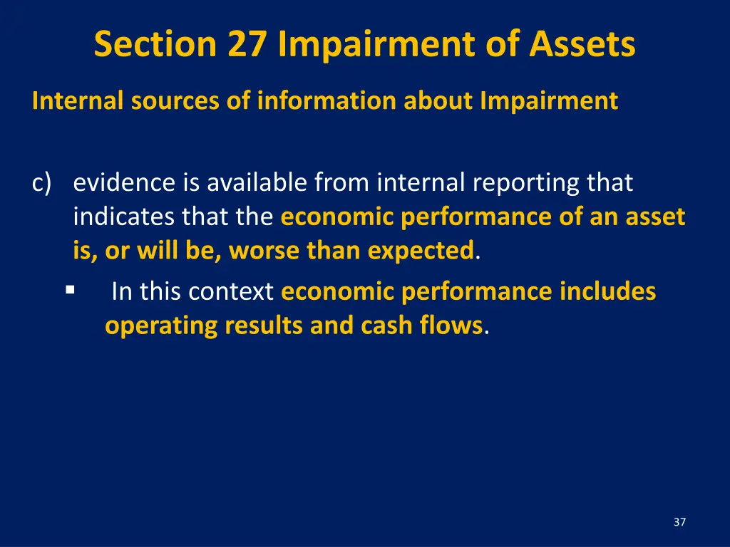 section 27 impairment of assets 4