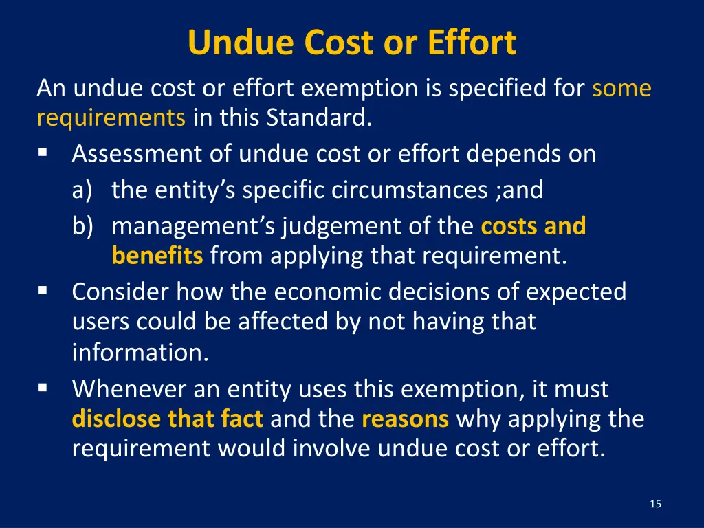 undue cost or effort an undue cost or effort