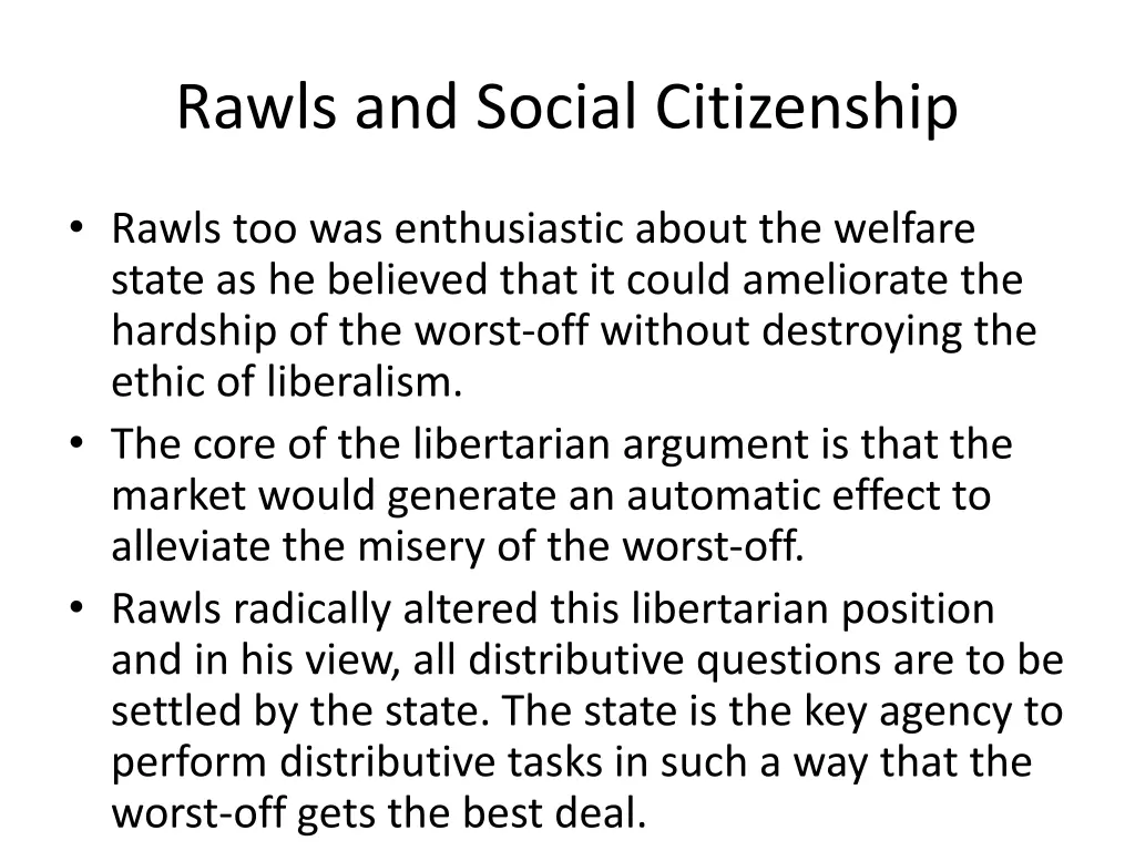 rawls and social citizenship