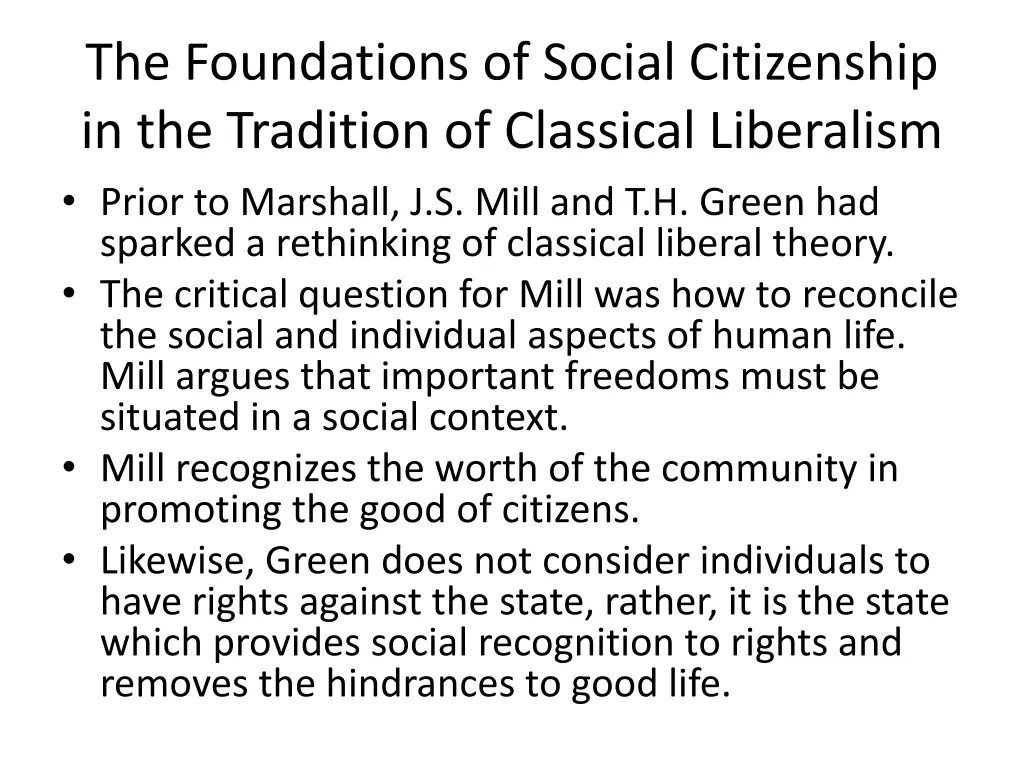 the foundations of social citizenship