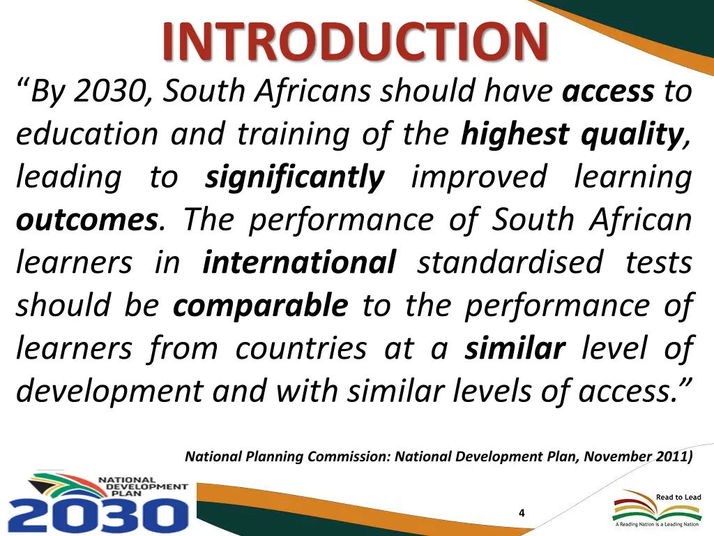 introduction by 2030 south africans should have