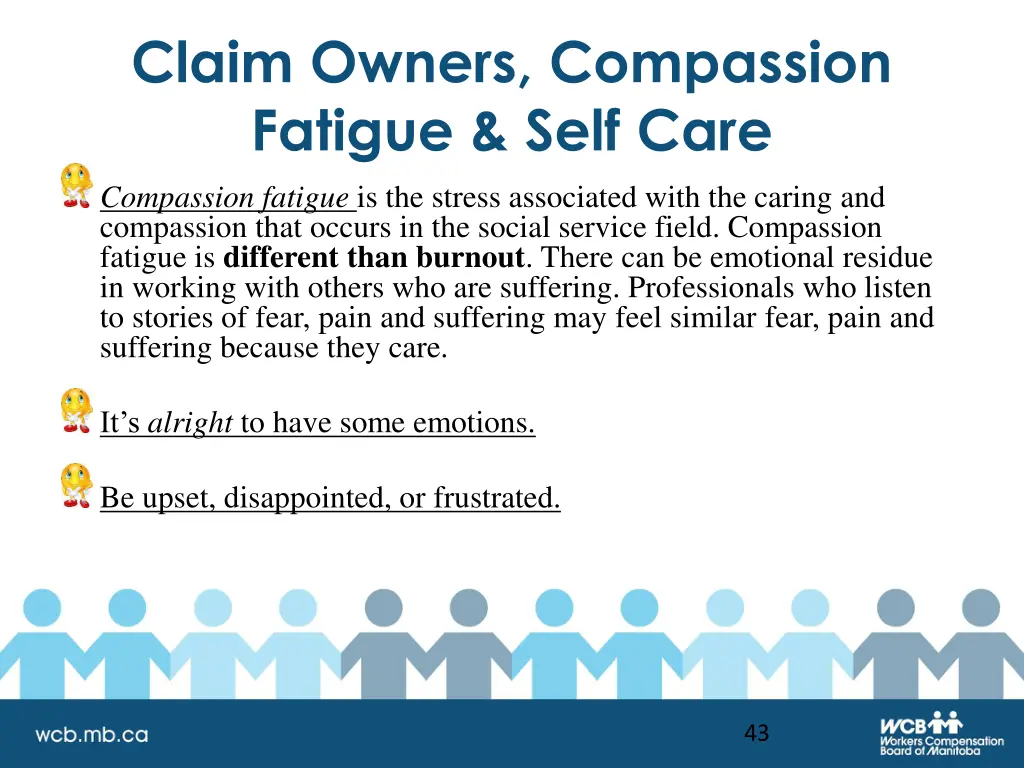 claim owners compassion fatigue self care