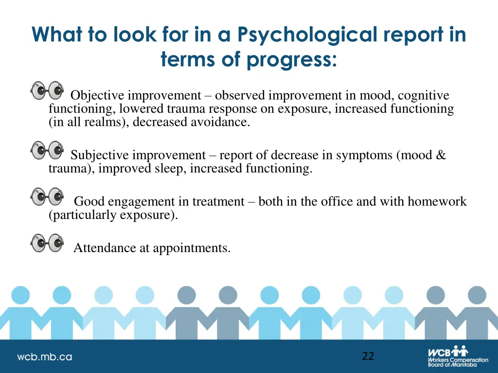 what to look for in a psychological report