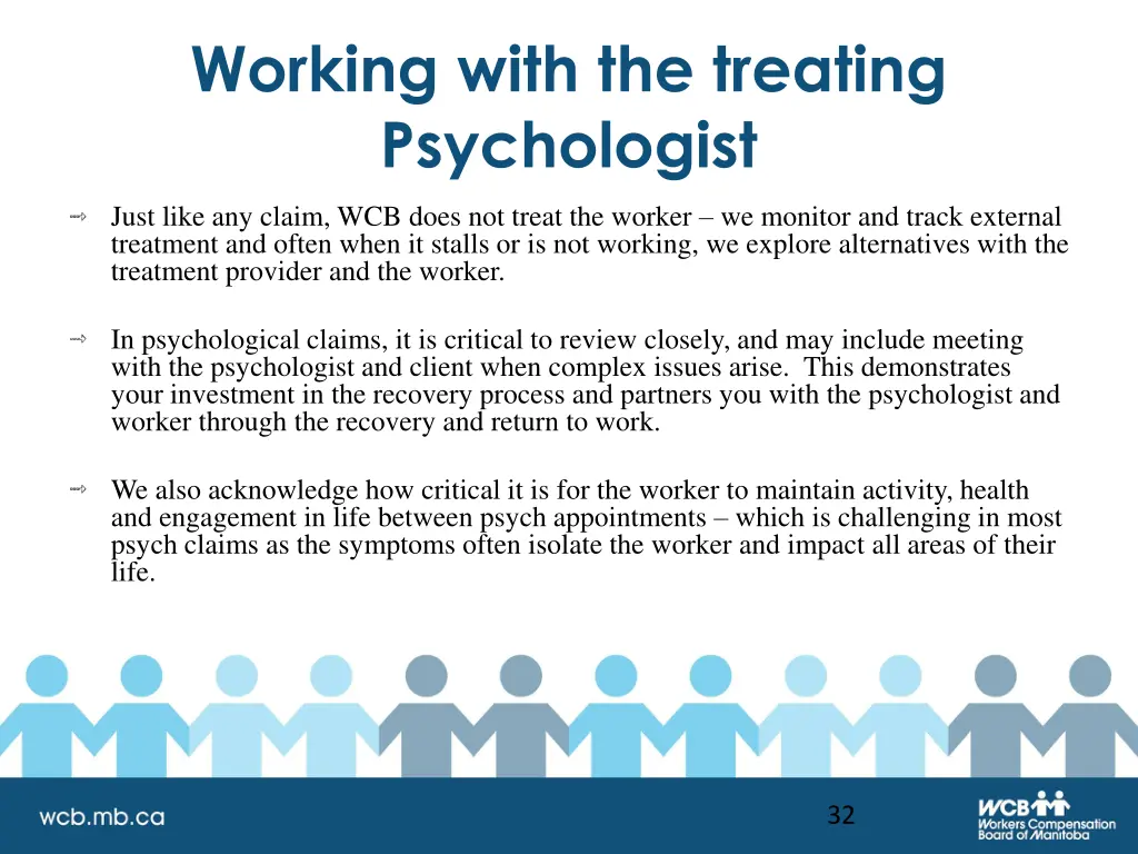 working with the treating psychologist