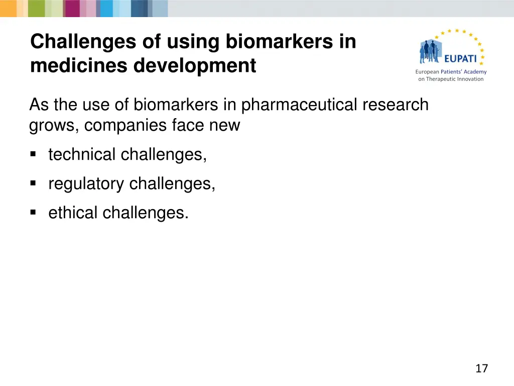 challenges of using biomarkers in medicines