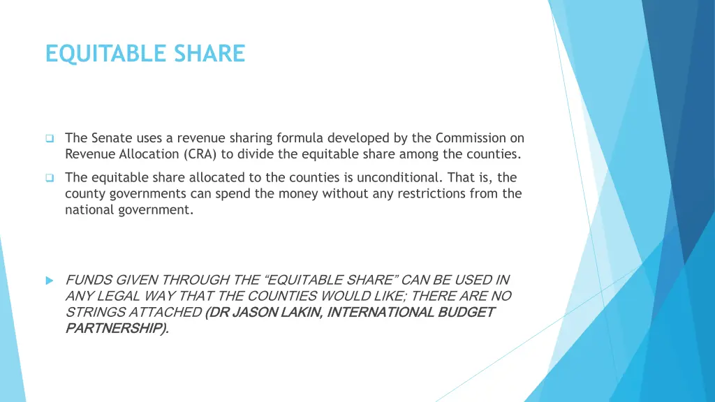 equitable share 1