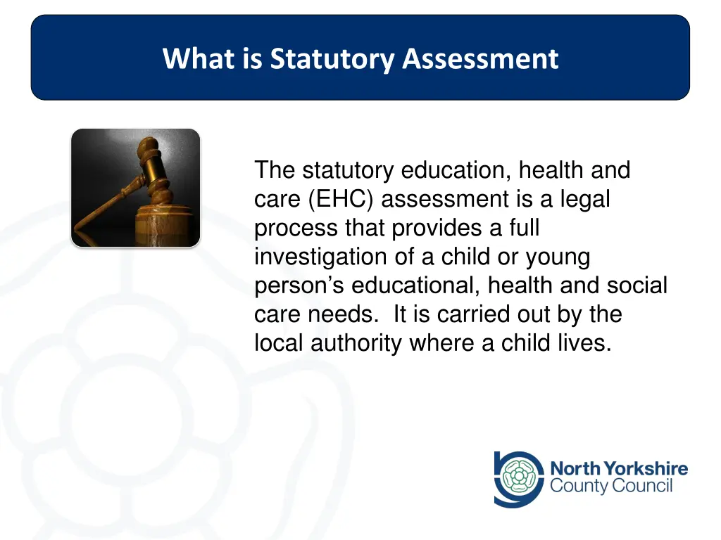 what is statutory assessment