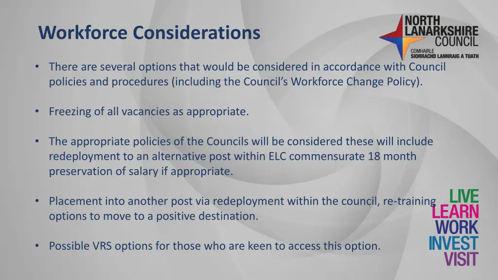 workforce considerations