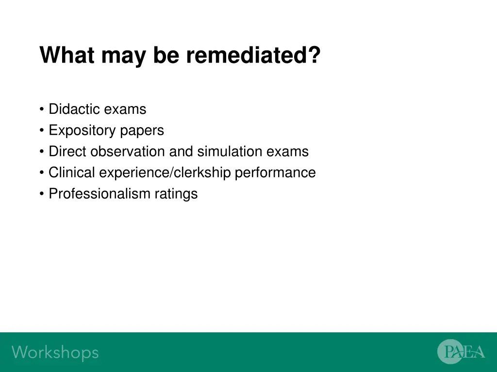 what may be remediated