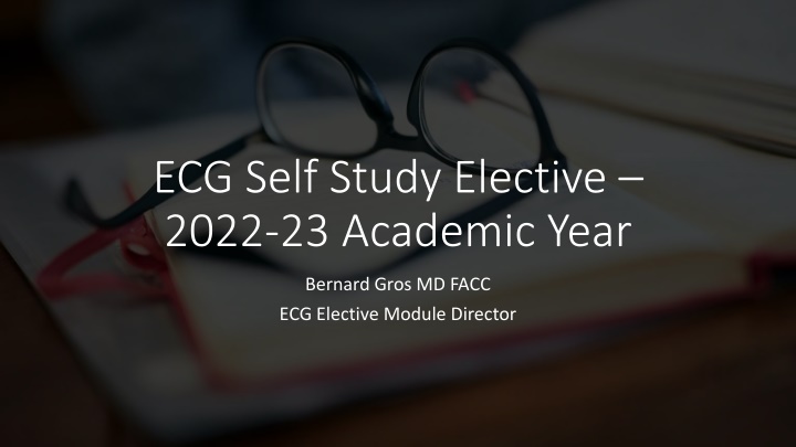 ecg self study elective 2022 23 academic year