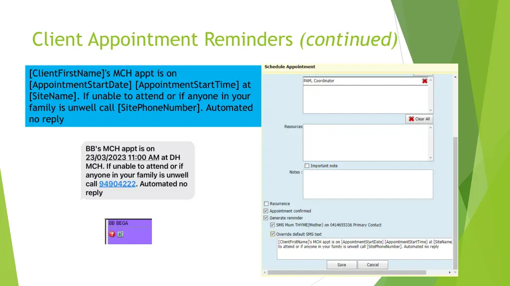 client appointment reminders continued 1